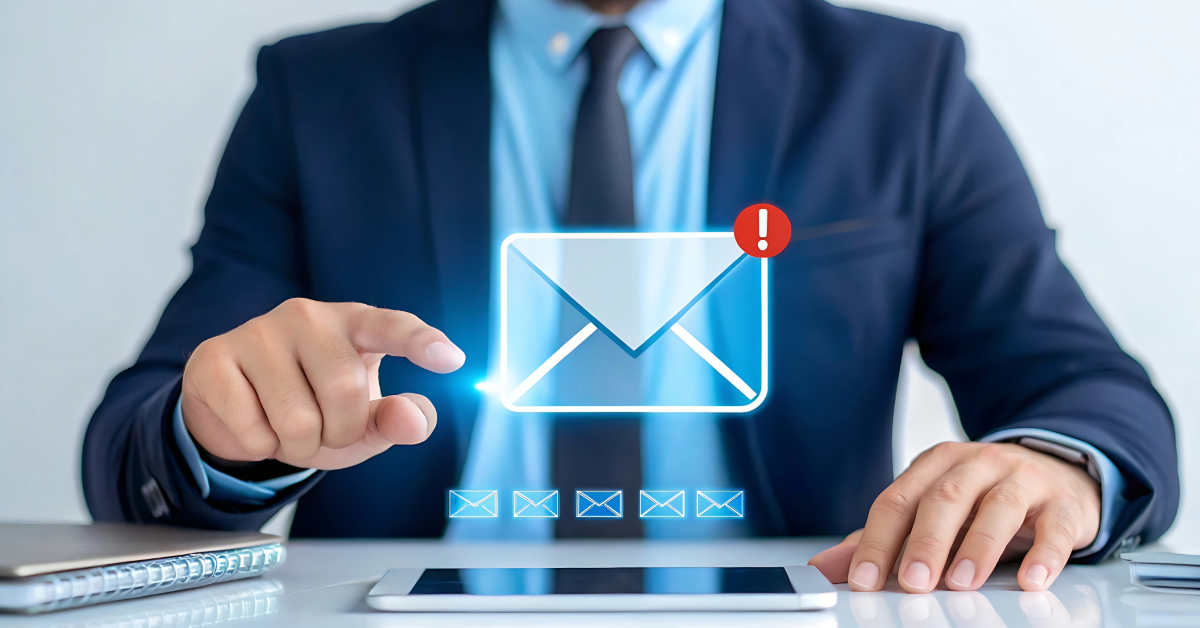 Boost-Open-Rates A man opening an email on a tablet