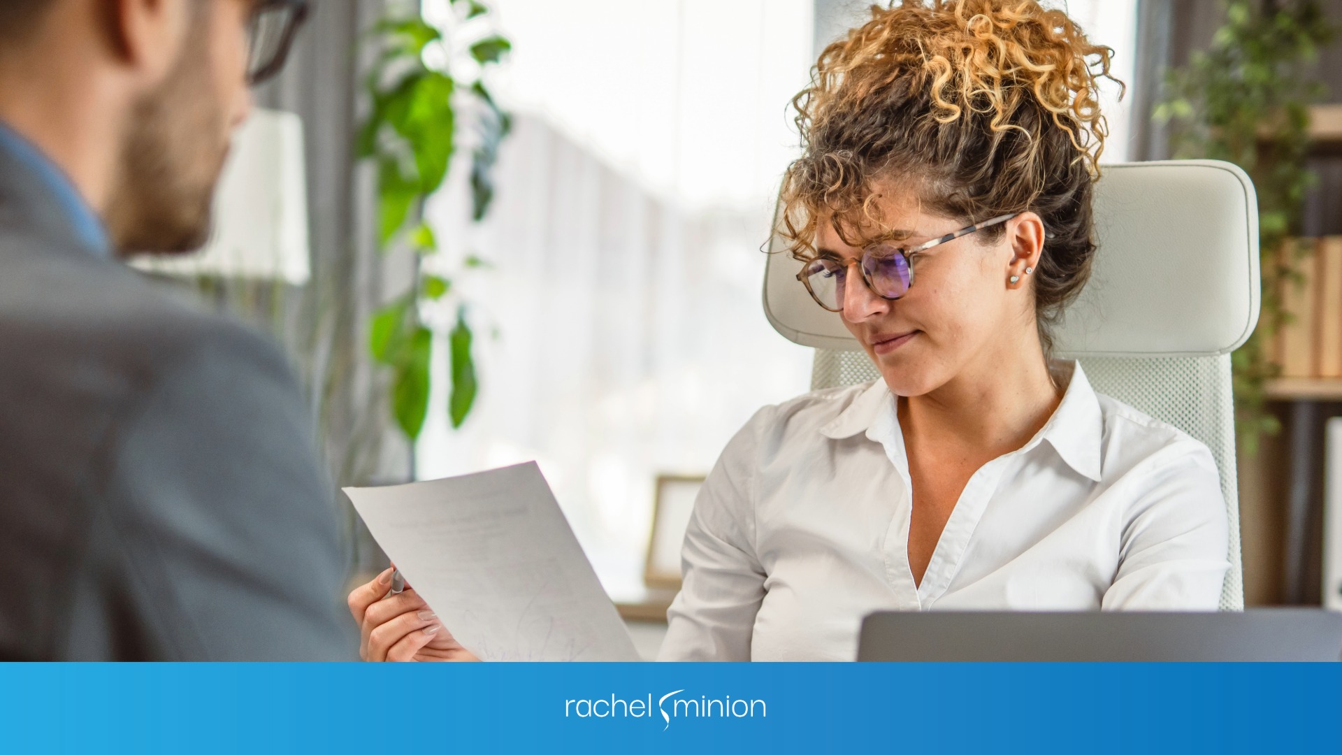 A CMO reading a document