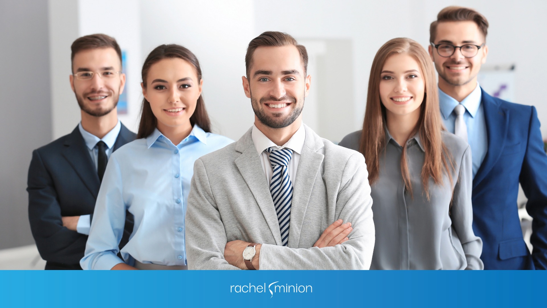 A CMO standing in front of his team