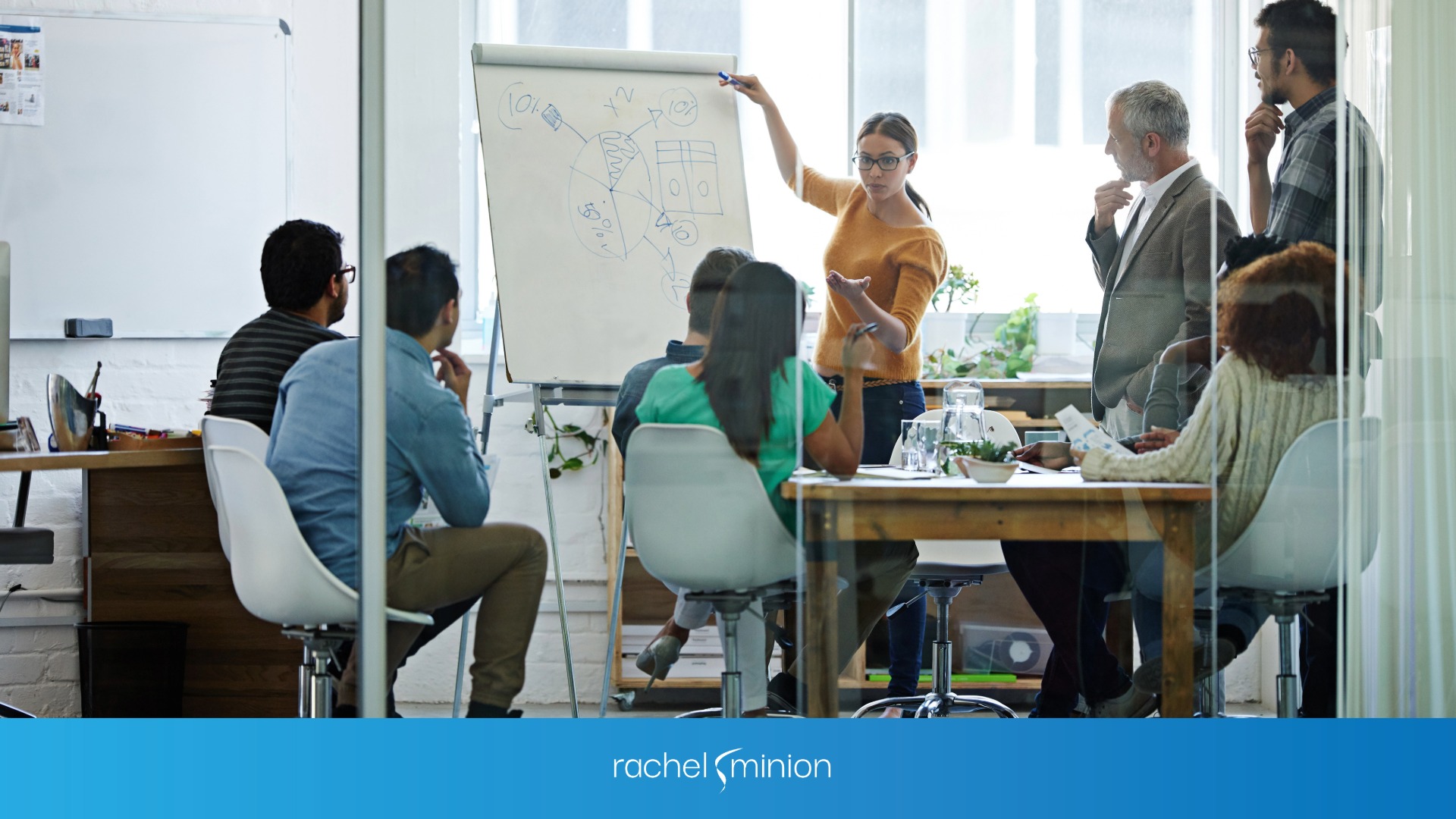 A team working on rebranding the business